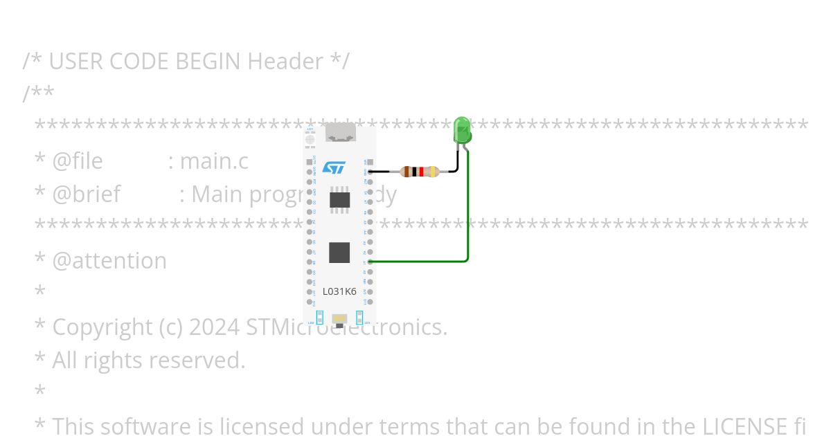 ST Nucleo L031 - HAL Copy simulation