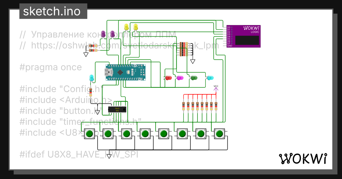 ButtonPolling_74HC165_565 Copy - Wokwi ESP32, STM32, Arduino Simulator
