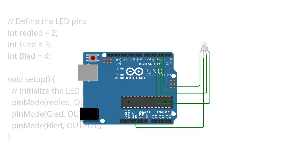 rgb led simulation