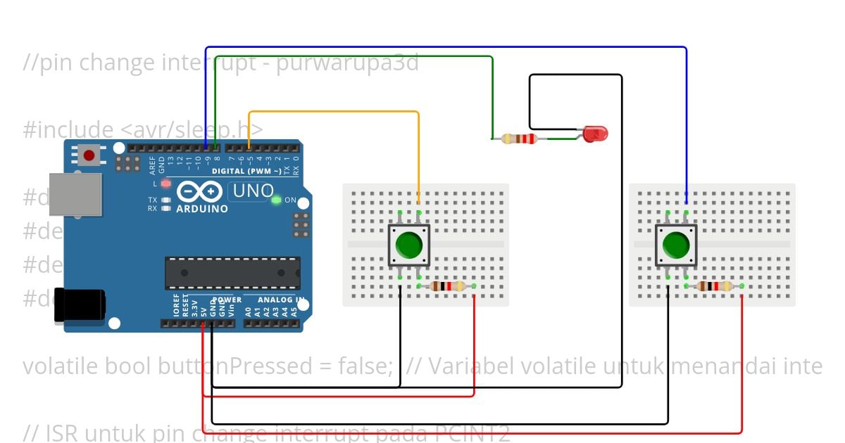 pin Change Interrupt simulation