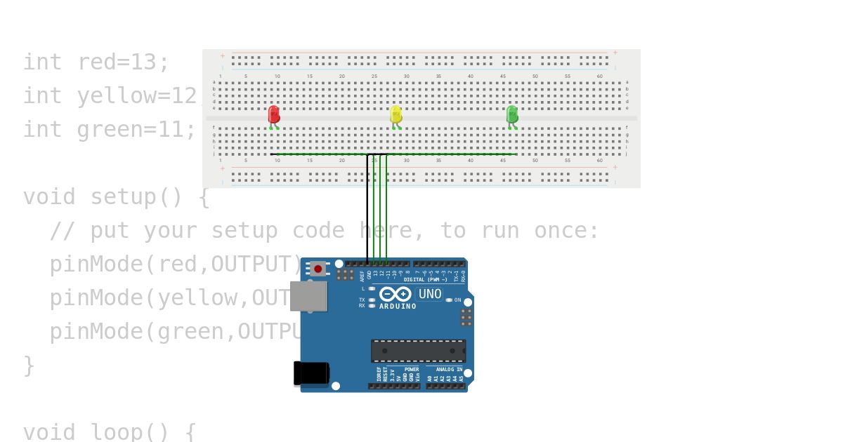 3 LED simulation