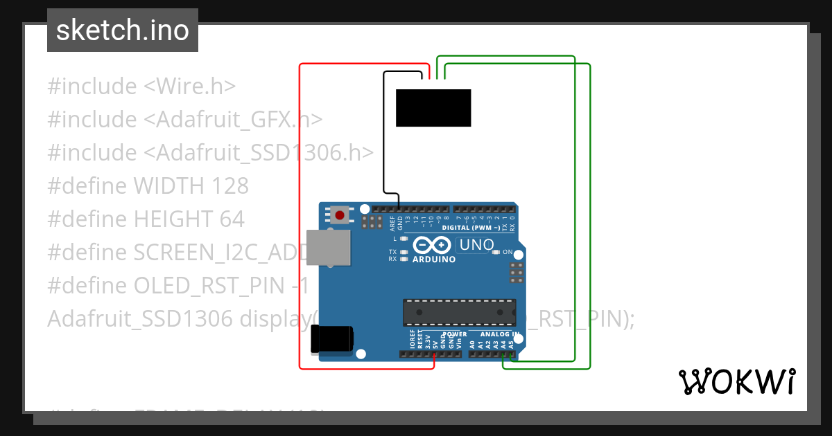 OLED Timer - Wokwi ESP32, STM32, Arduino Simulator