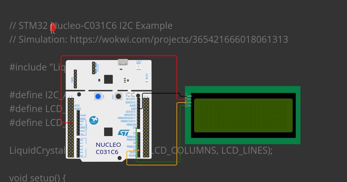 ST Nucleo - LCD I2C Copy