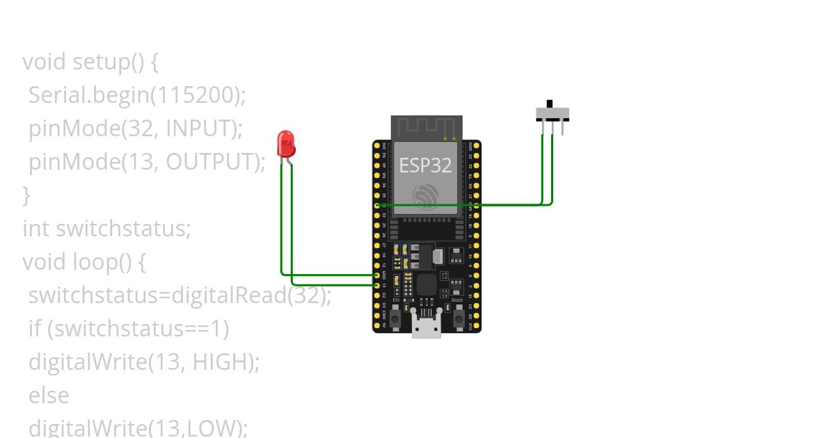 switch led simulation