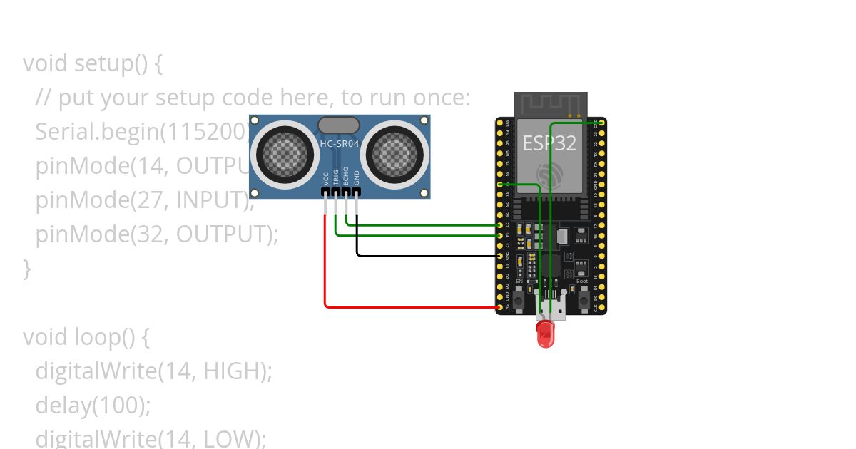 ultrasonic sensor simulation