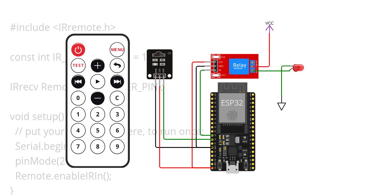 IR receiver demo simulation