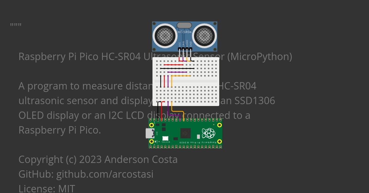 HC-SR04 with MicroPython Copy