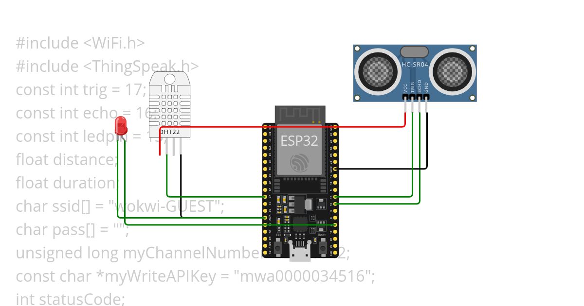 ultra sensor using wifi simulation