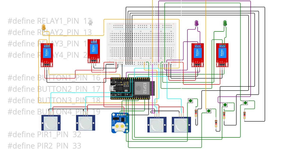 SMART HOME LIGHTING SYSTEM WITH ESP32 AND SMARTPHONE CONTROL simulation