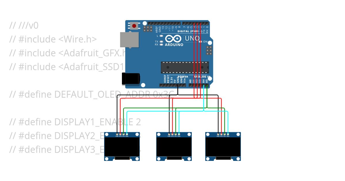 multiple oled display v2 simulation