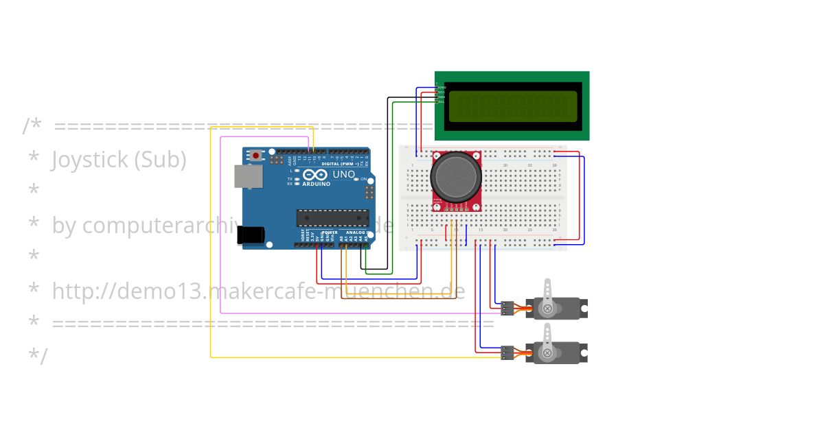 13 Joystick (Sub) [Arduino UNO] simulation