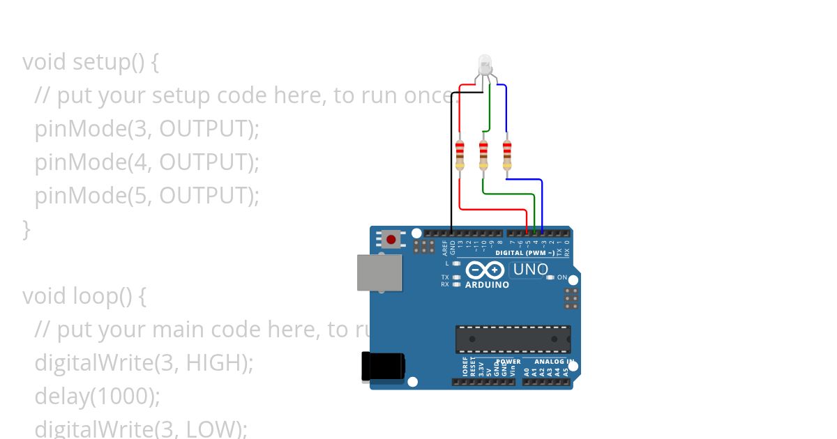 Working With RGB LED simulation