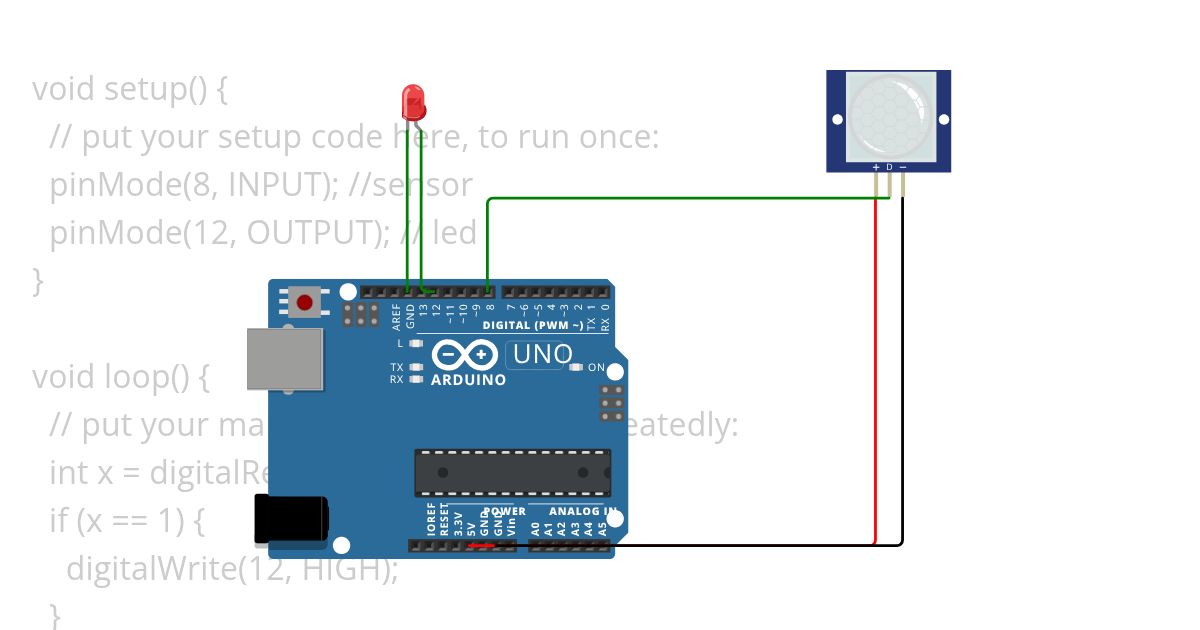 PIR sensor Copy simulation
