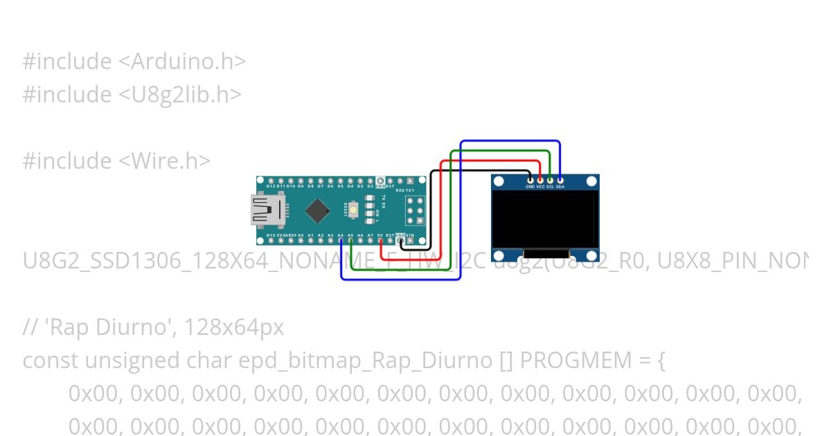 oled display  simulation