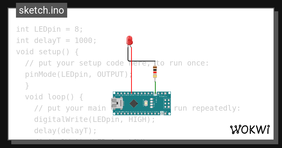 Arduino nano - Wokwi ESP32, STM32, Arduino Simulator