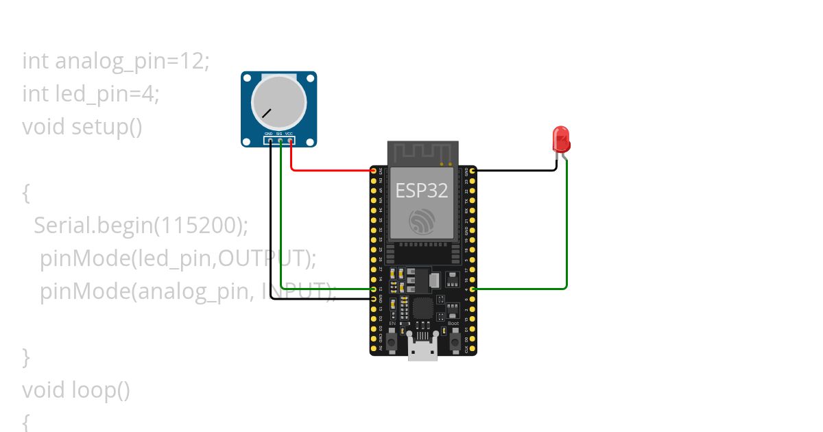 analog led Copy simulation