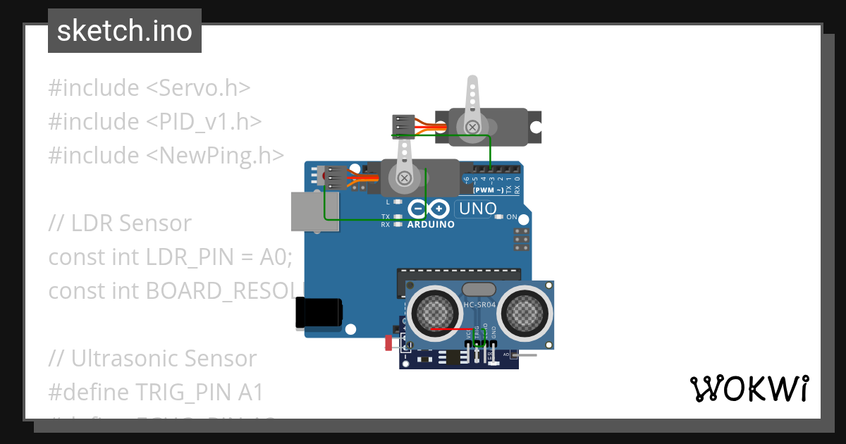 Arduino Uno final project robotics code Copy - Wokwi ESP32, STM32 ...