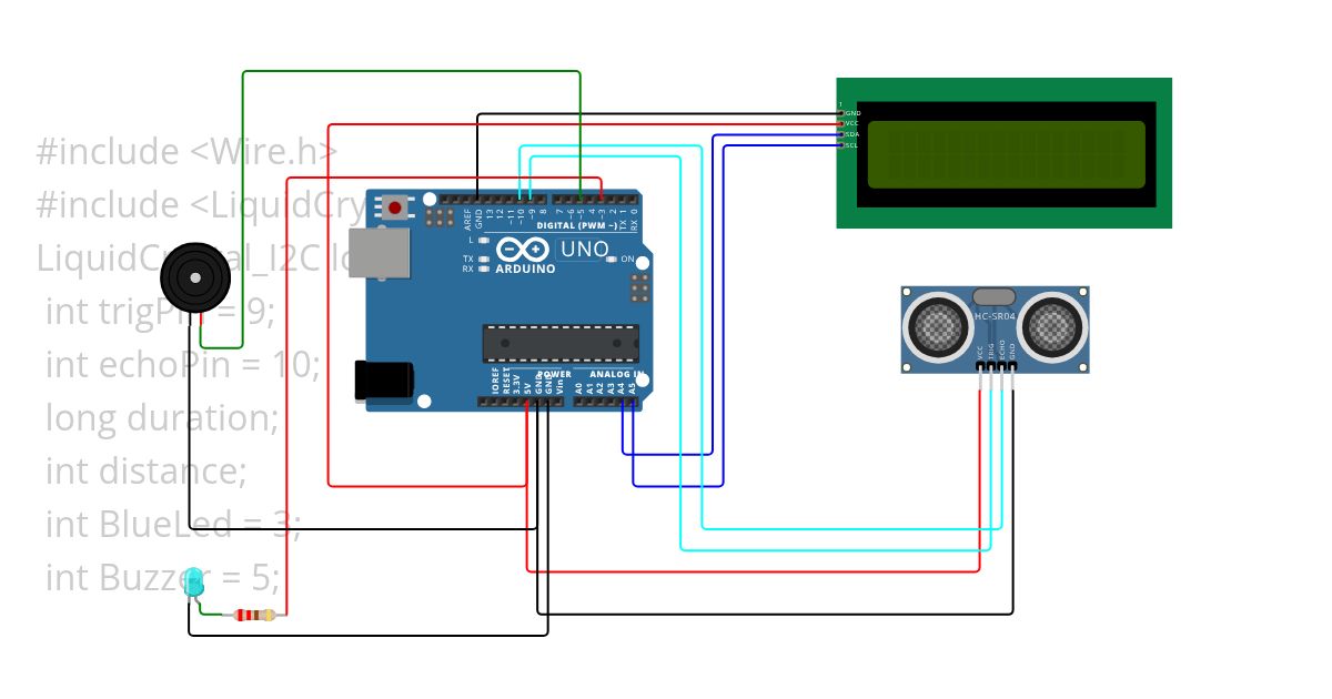 digital meter with buzzer simulation