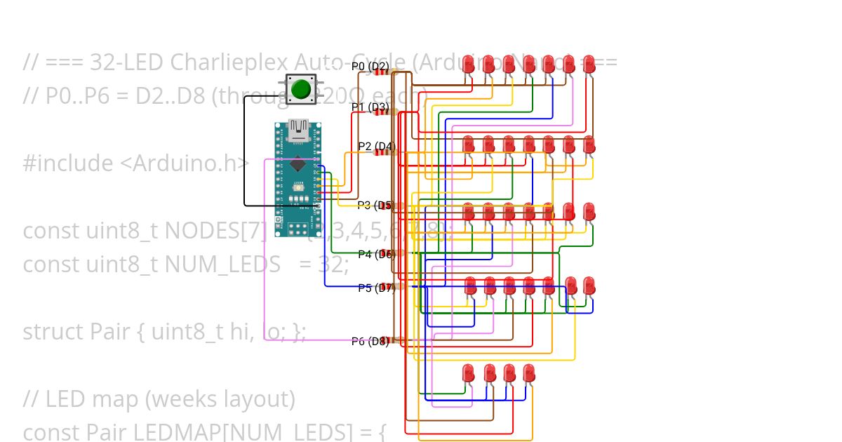 Arduino nano -  1 simulation