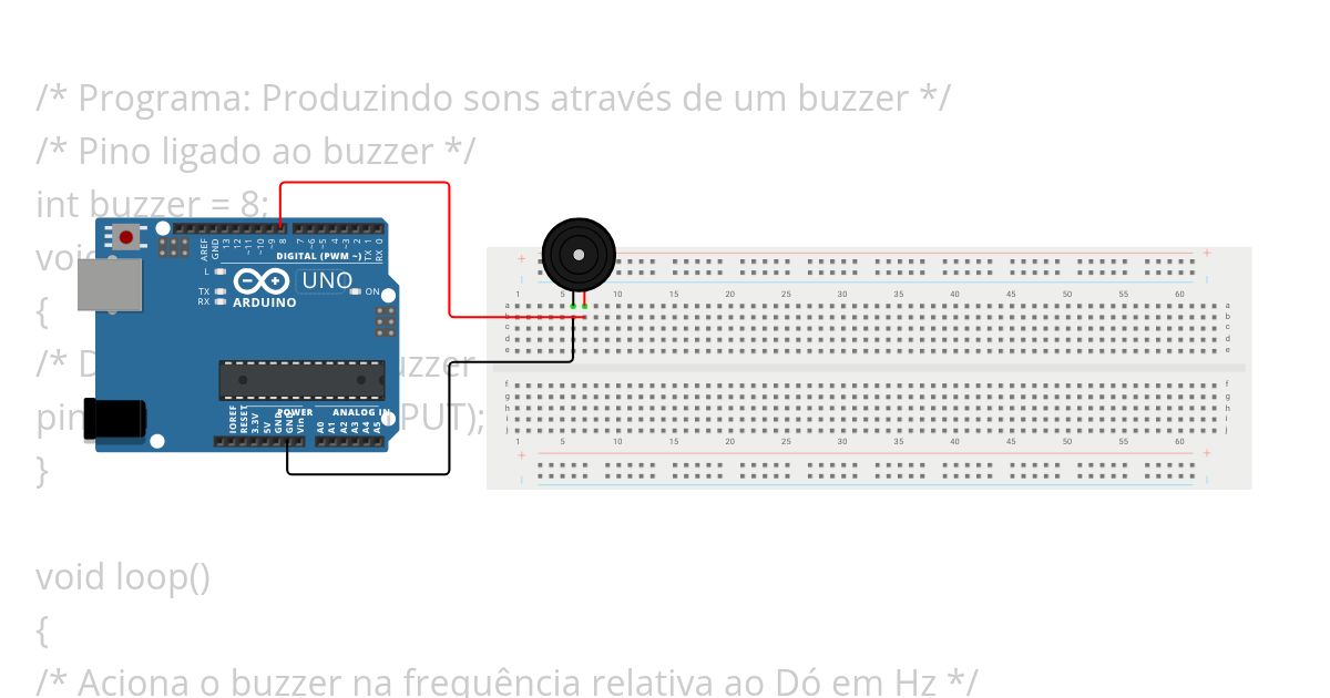 Aula 24 - Buzzer passivo simulation