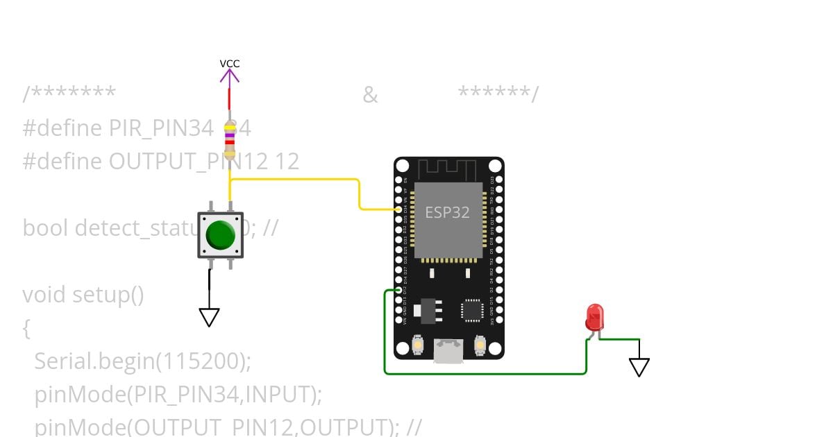 ตัวอย่าง:  PIR Sensor simulation