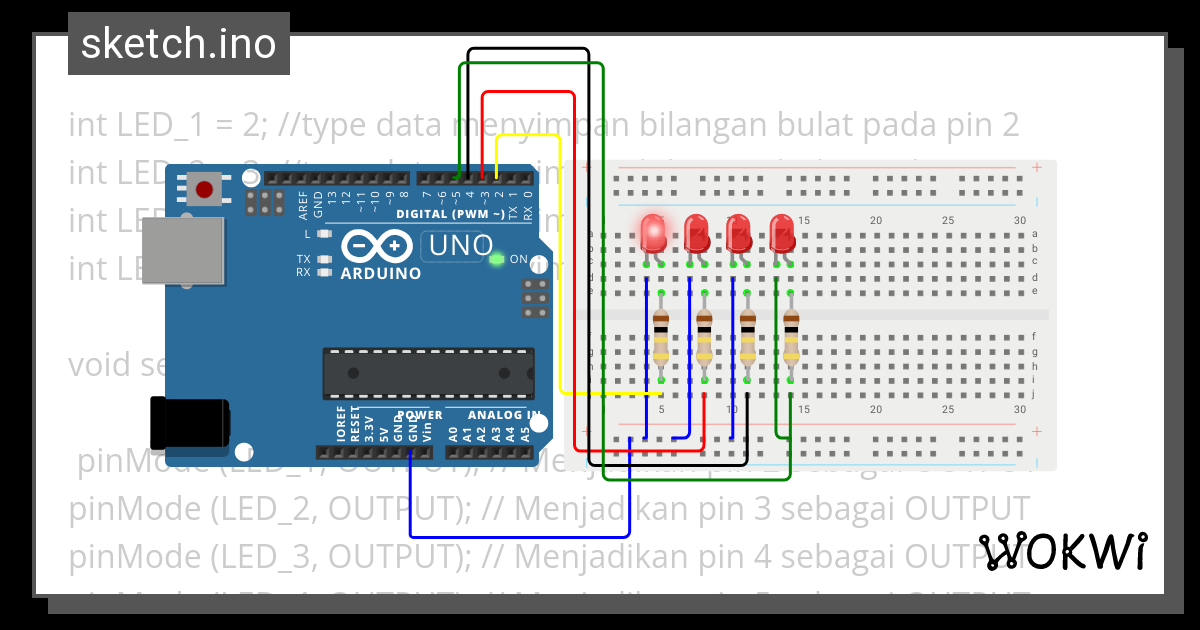 run led 11.3 irenee - Wokwi ESP32, STM32, Arduino Simulator