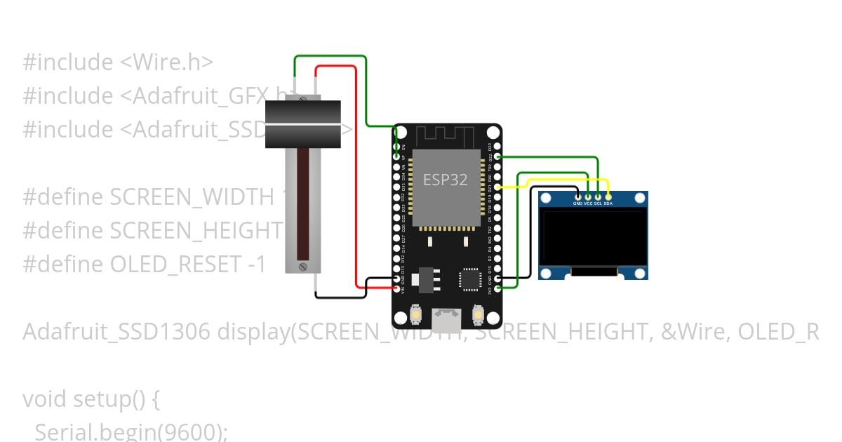 ESP32 battery percantage with POT simulation