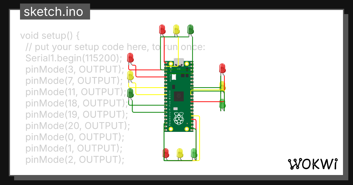 chowk traffic light Copy - Wokwi ESP32, STM32, Arduino Simulator