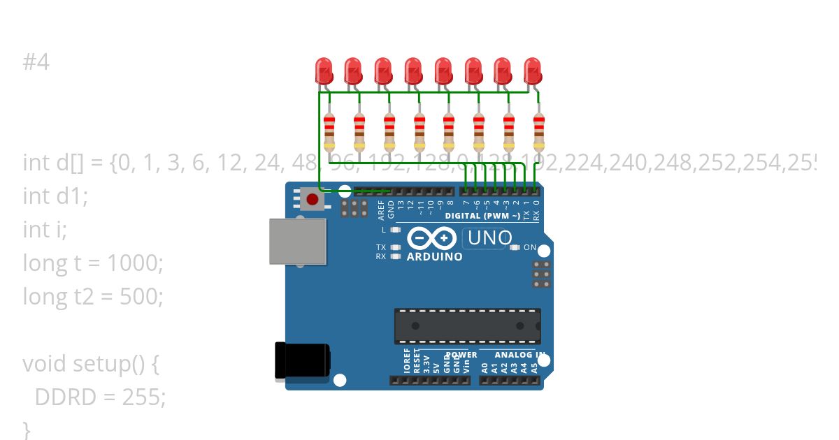 arduino array simulation