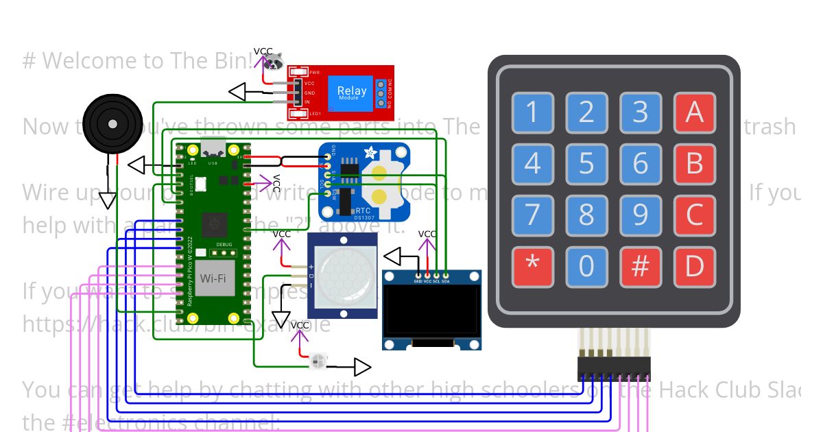 Bin Project - Motion-Activated Light and Alarm simulation