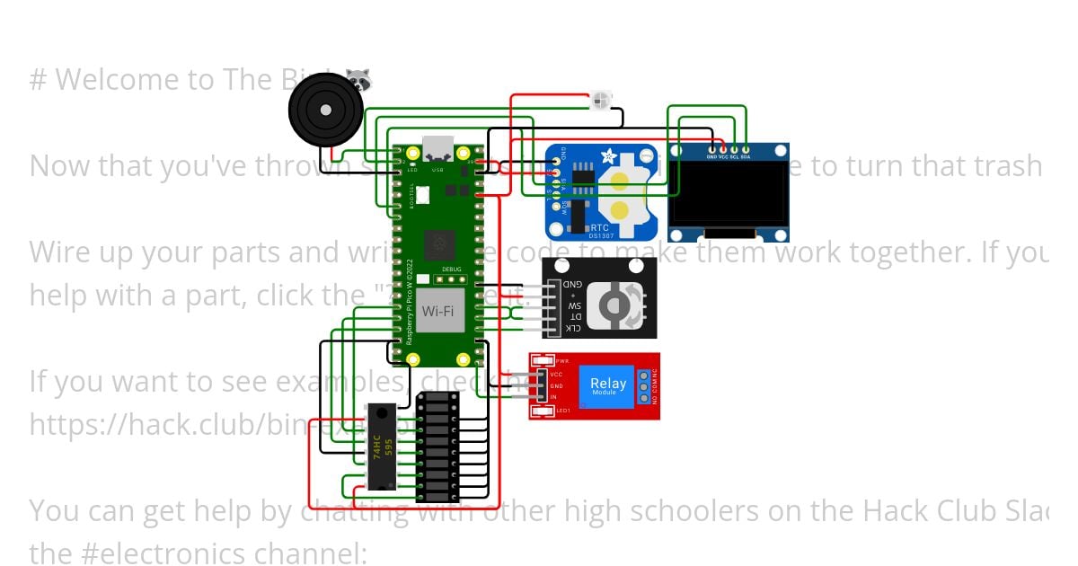 Bin Project - Alarm Clock and Timer Plug simulation