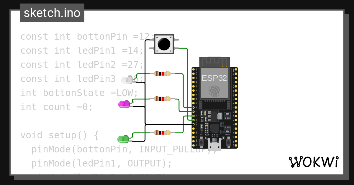 Basic c arduino wokwi esp32 stm32 arduino simulator
