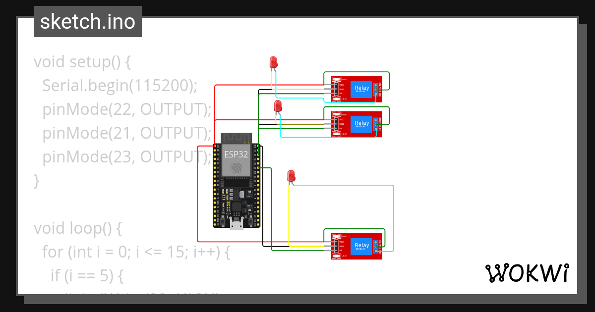 Relay 2 - Wokwi ESP32, STM32, Arduino Simulator