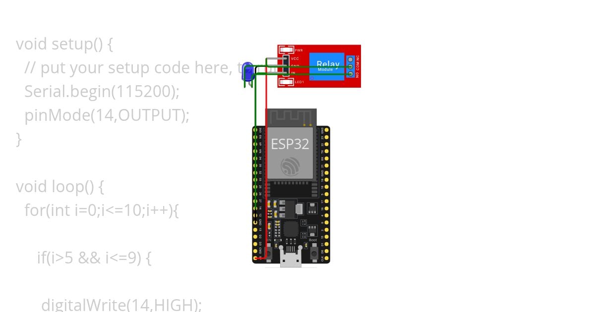 Relay module simulation