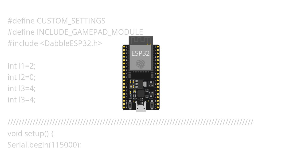 ESP32 Bluetooth (โค้ดสำหรับบอร์ดจริง) simulation