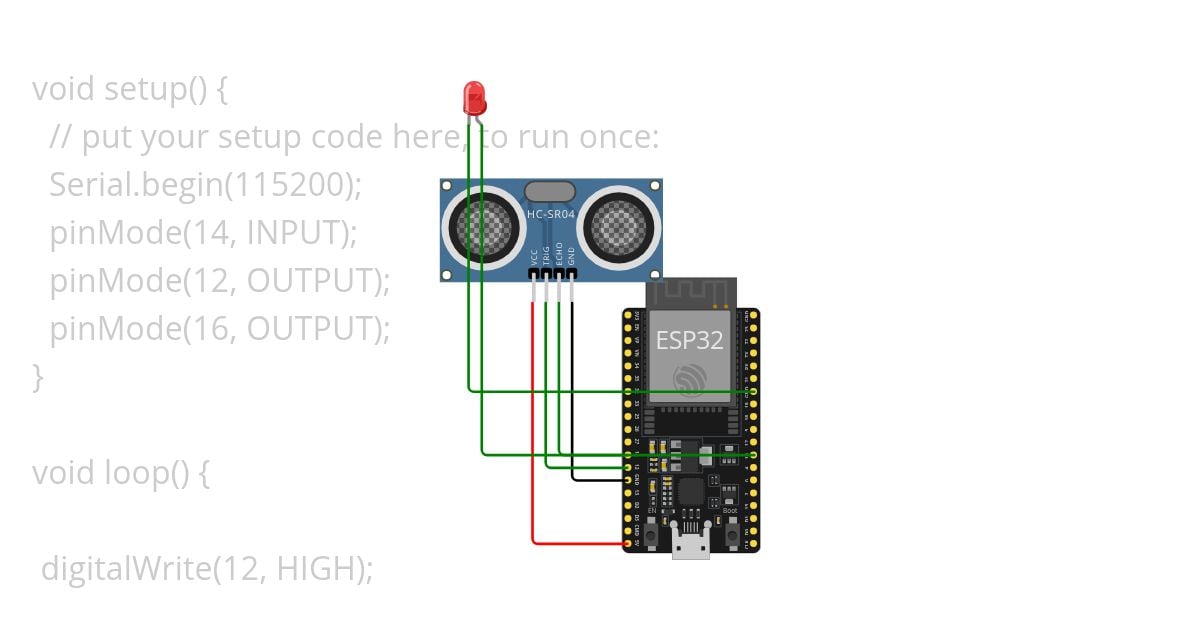 Ulitrasonic sensor simulation