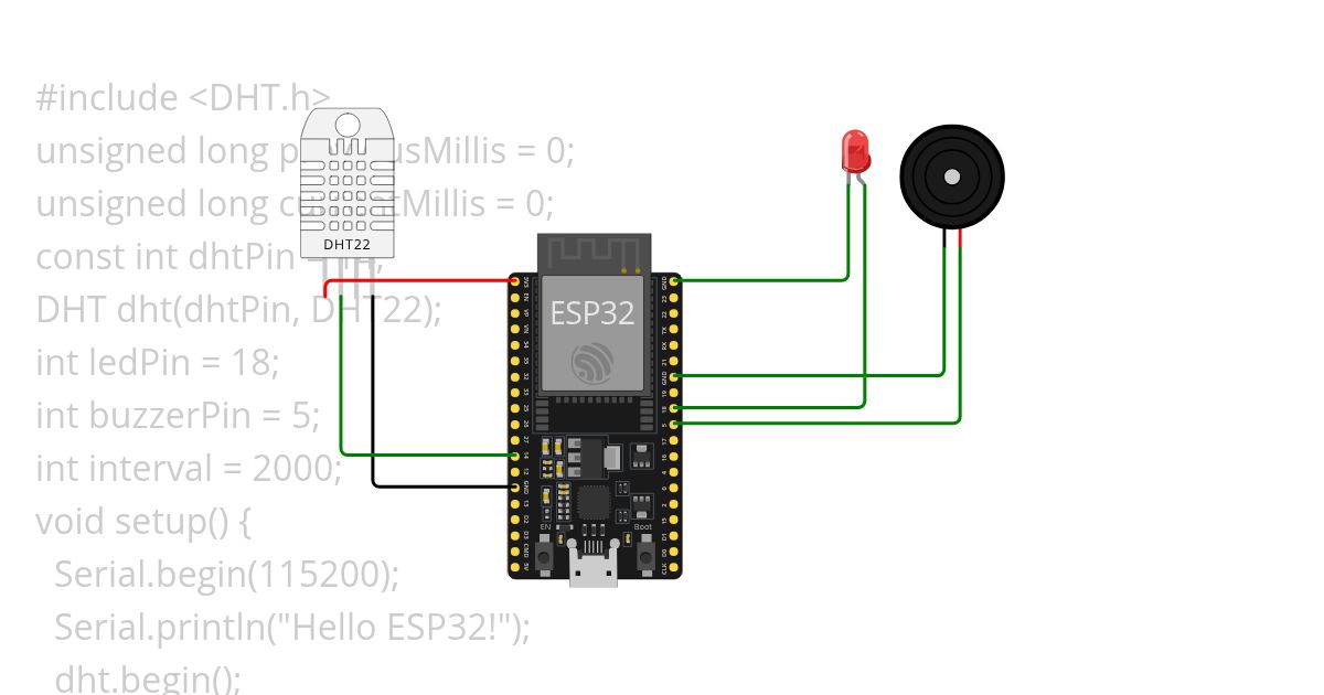 TEMPERATURE /humidity (millis) simulation