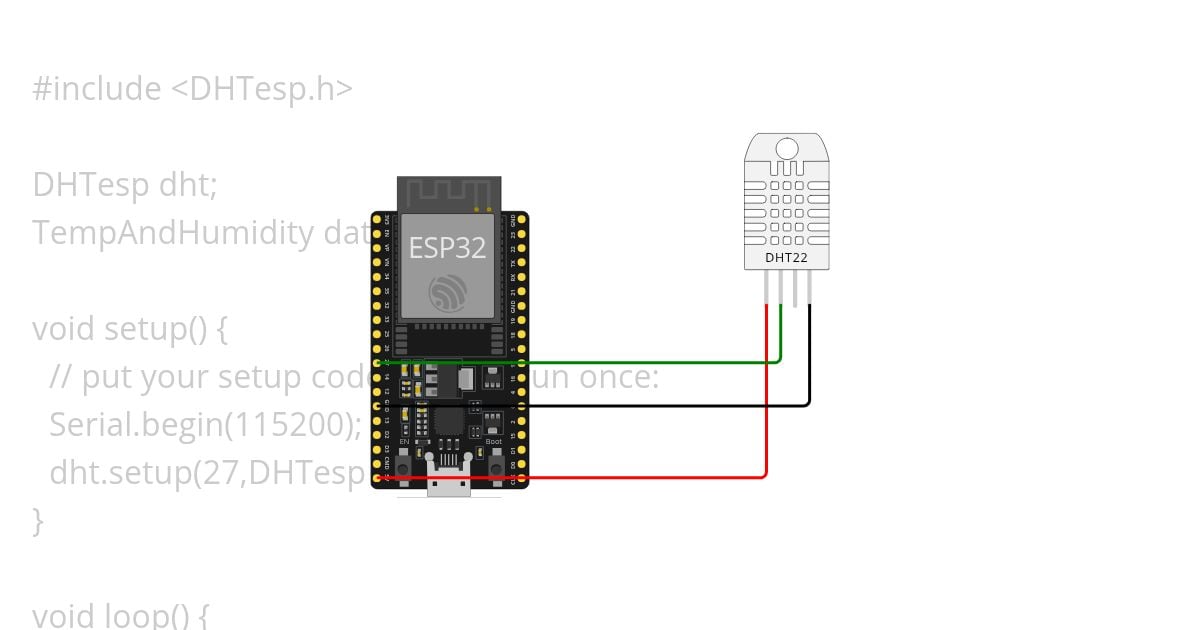 Temperature sensor  simulation