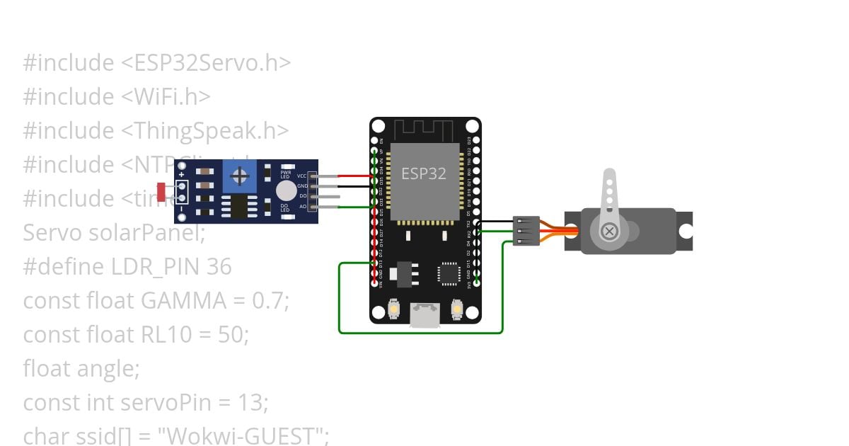  solar panel and time simulation