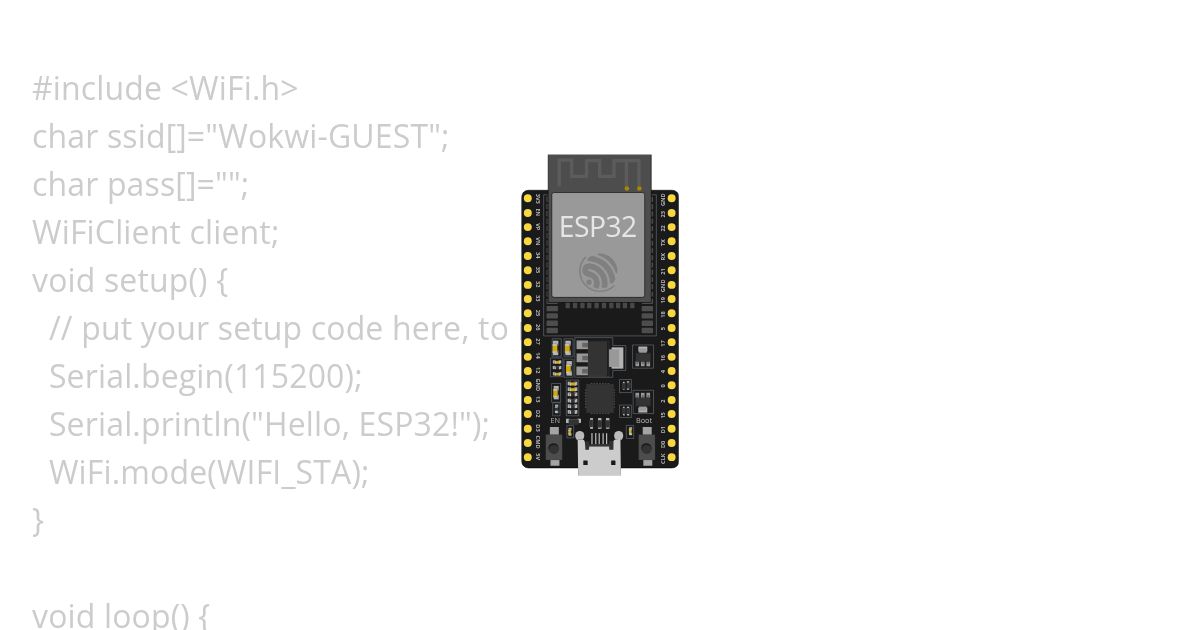 ESP 32 WIFI CODE  simulation