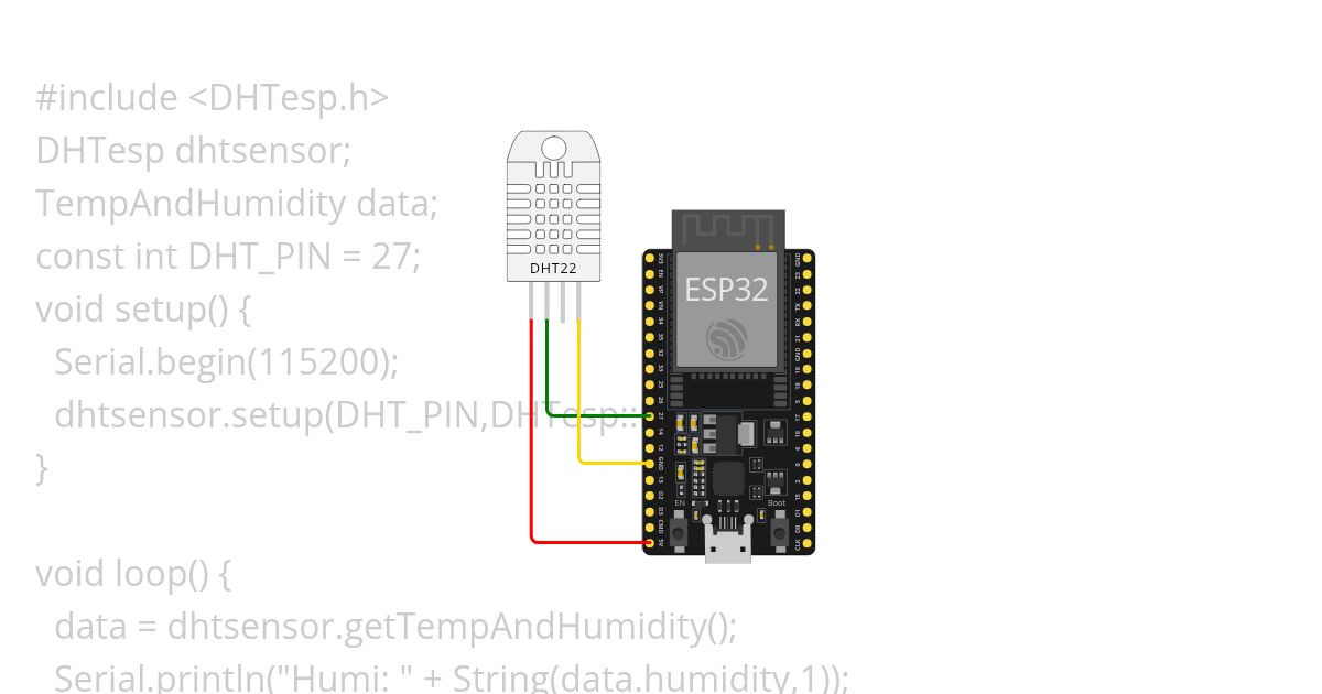 DHT22  Sensor simulation