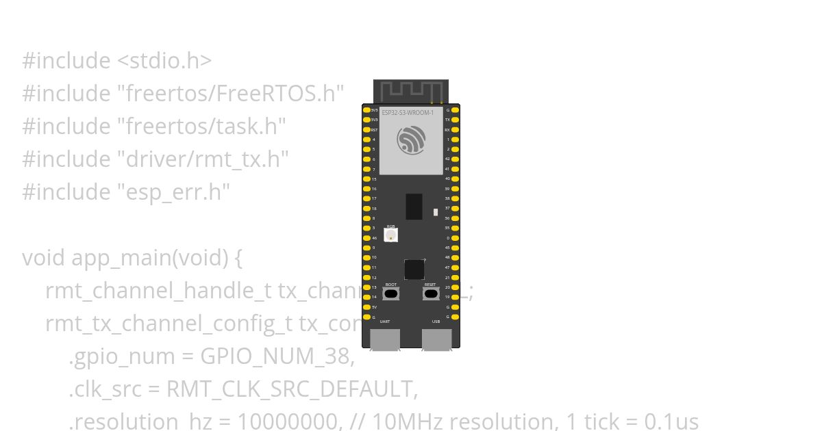 ESP-IDF NeoPixels simulation