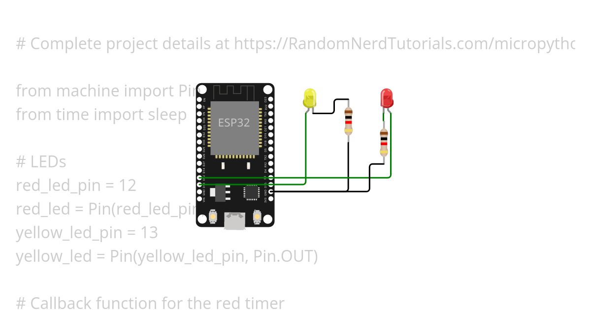 MicroPython Blink ESP32 Copy_yy simulation