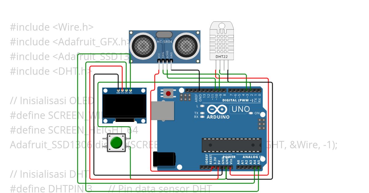 switch dispaly duino i2c simulation