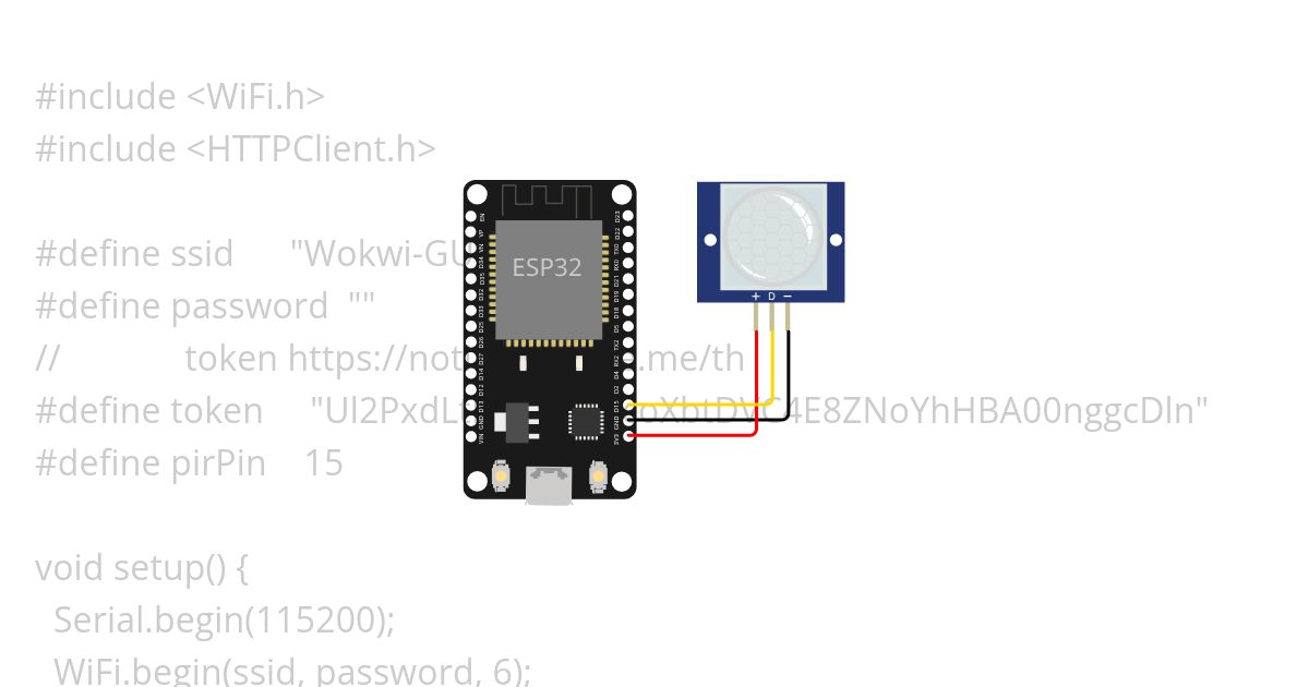 ESP32 line notify Copy simulation