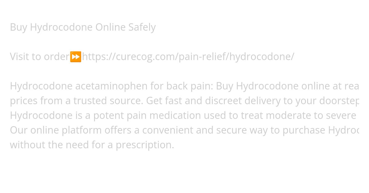 Buy Hydrocodone Online Safely simulation