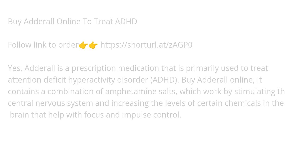 Buy Adderall Online To Treat ADHD simulation