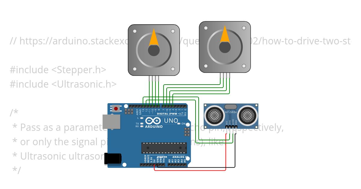 sensor and two steppers.ino Copy simulation