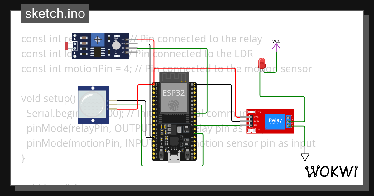 PIR sensor review Copy (2) - Wokwi ESP32, STM32, Arduino Simulator