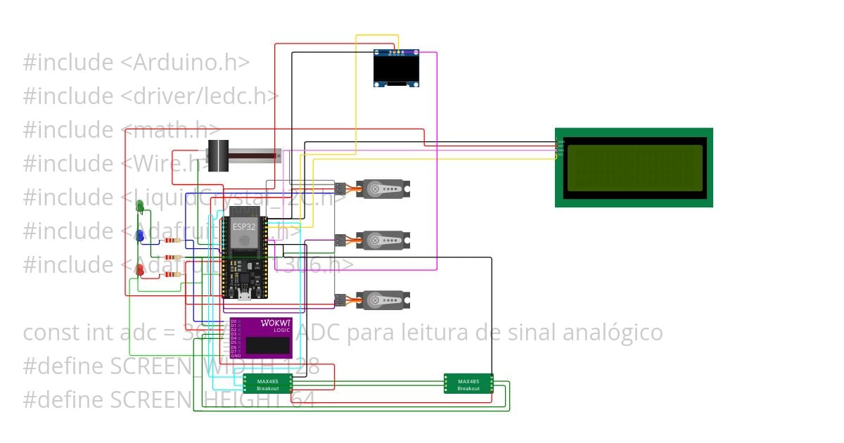 PWM with RS485 and  display2 simulation